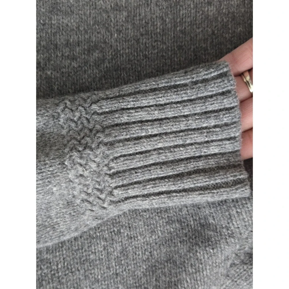 Vintage RALPH LAUREN RUGBY 100% WOOL‎ Knit Sweater SUEDE ELBOW Patch Mens Large
